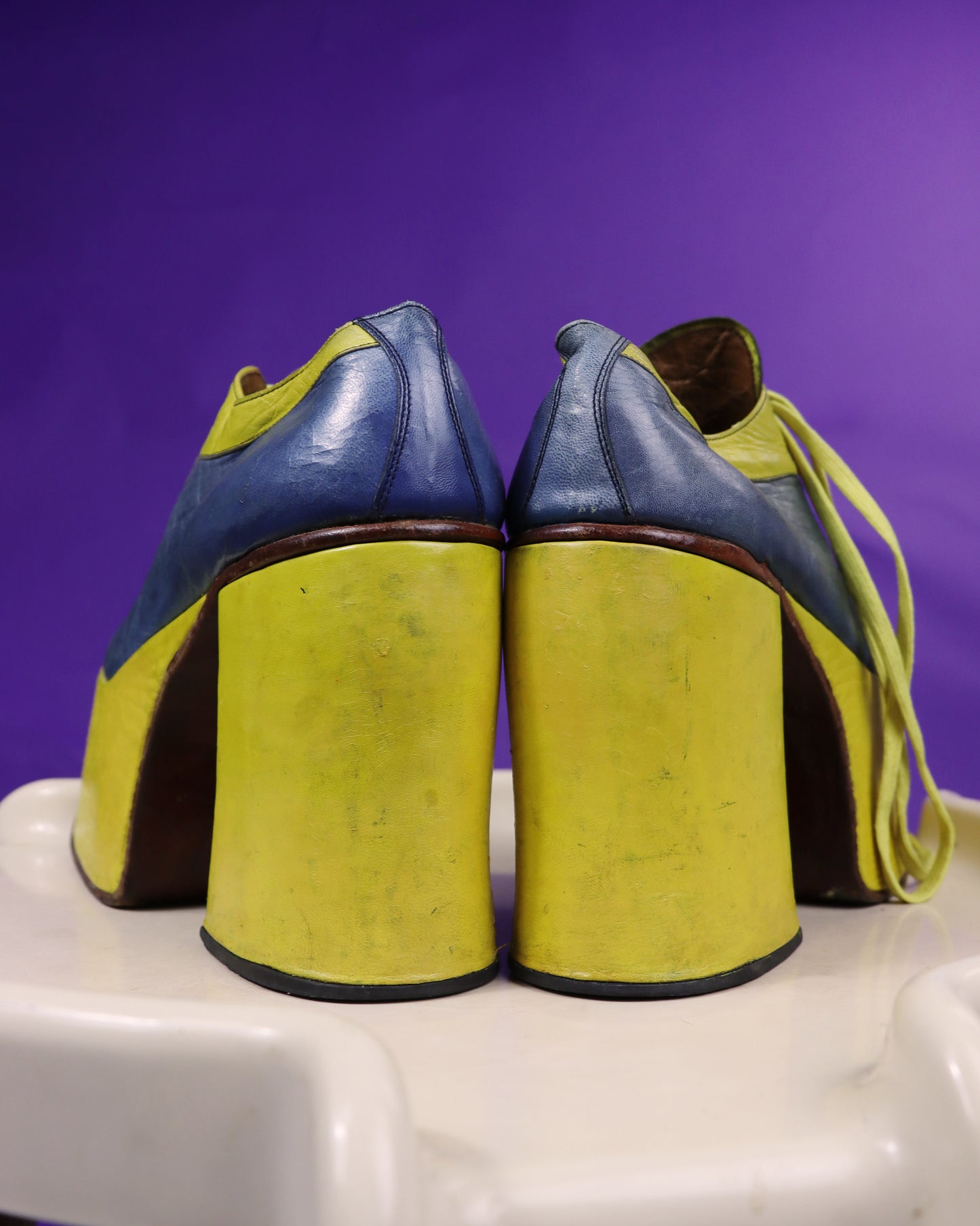 RARE Vintage 1970s Novelty Glam Rock Platform Shoes