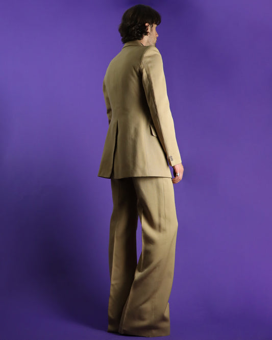 Vintage 1970s Wool Gabardine Suit