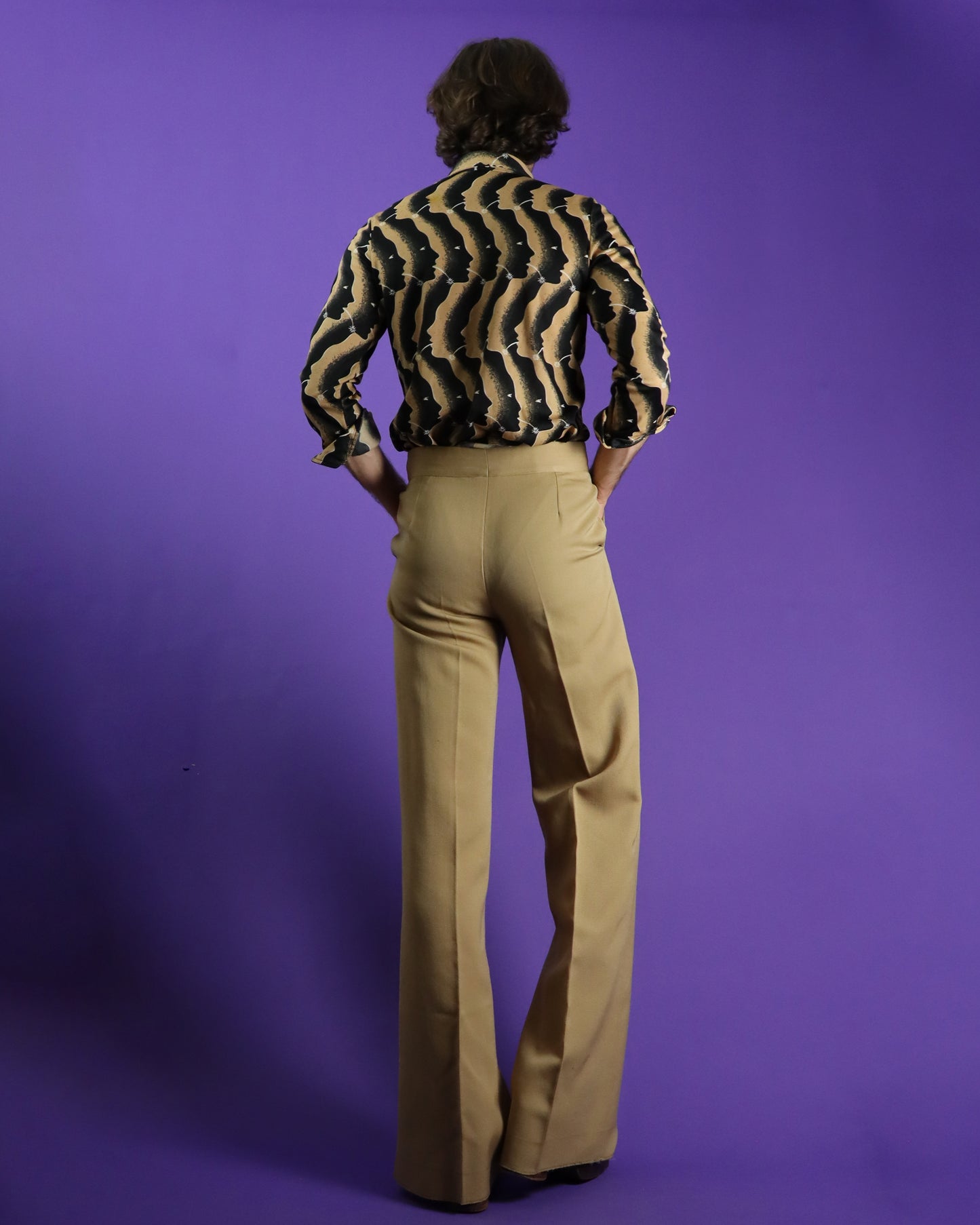 Vintage 1970s Wool Gabardine Suit