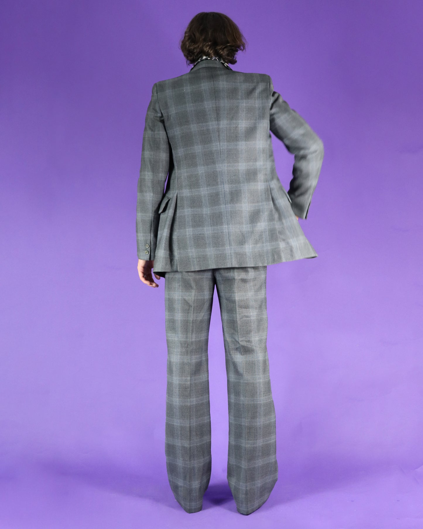 Vintage 1970s Plaid Suit