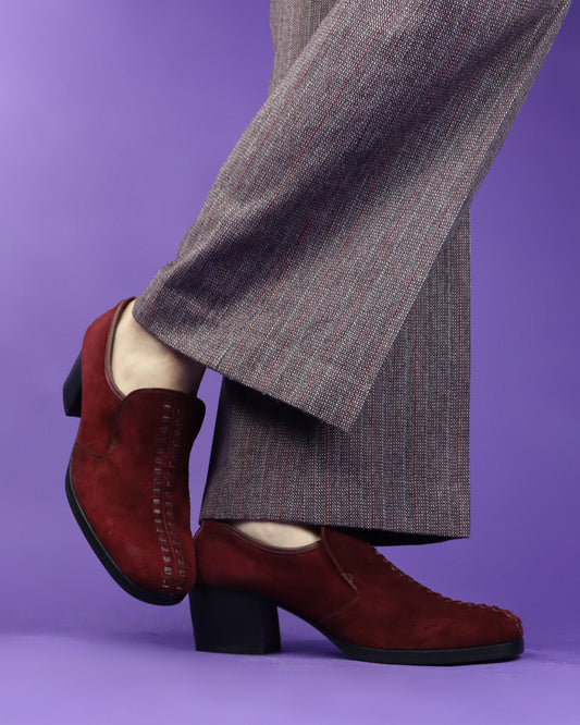 Vintage 1970s El Padrino Spanish Suede Mules DEADSTOCK