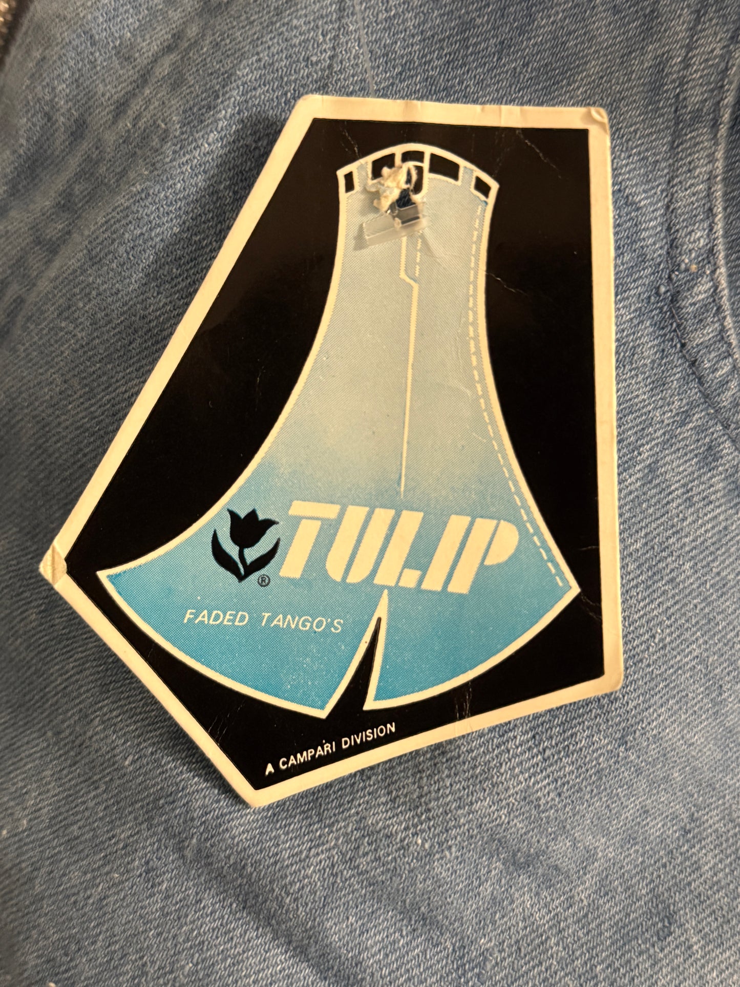 Vintage 1970s Deadstock Denim Mega Flares