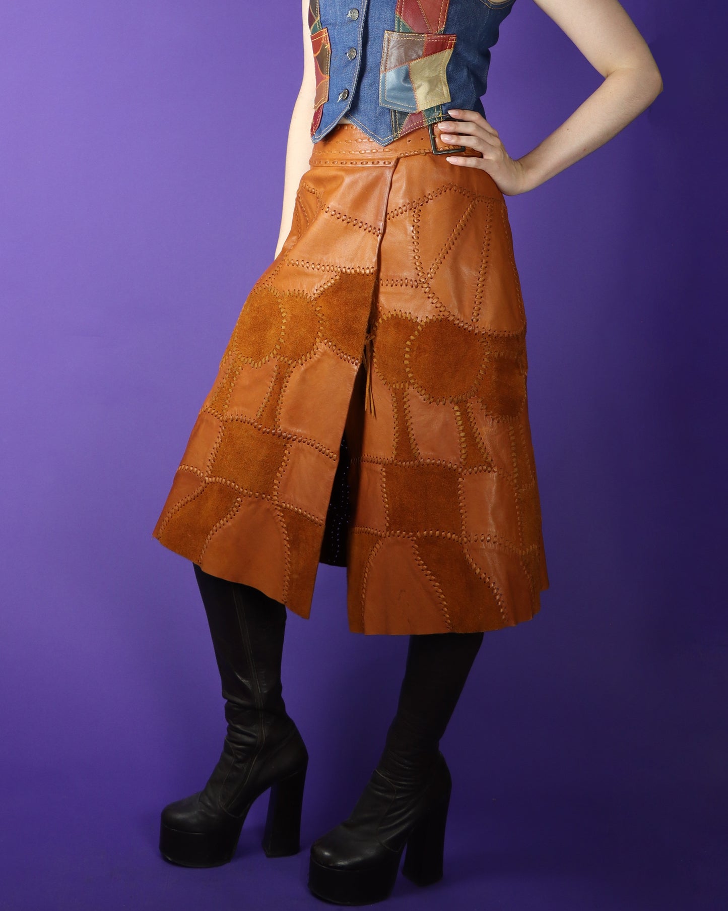 Vintage 1970s Char Midi Skirt