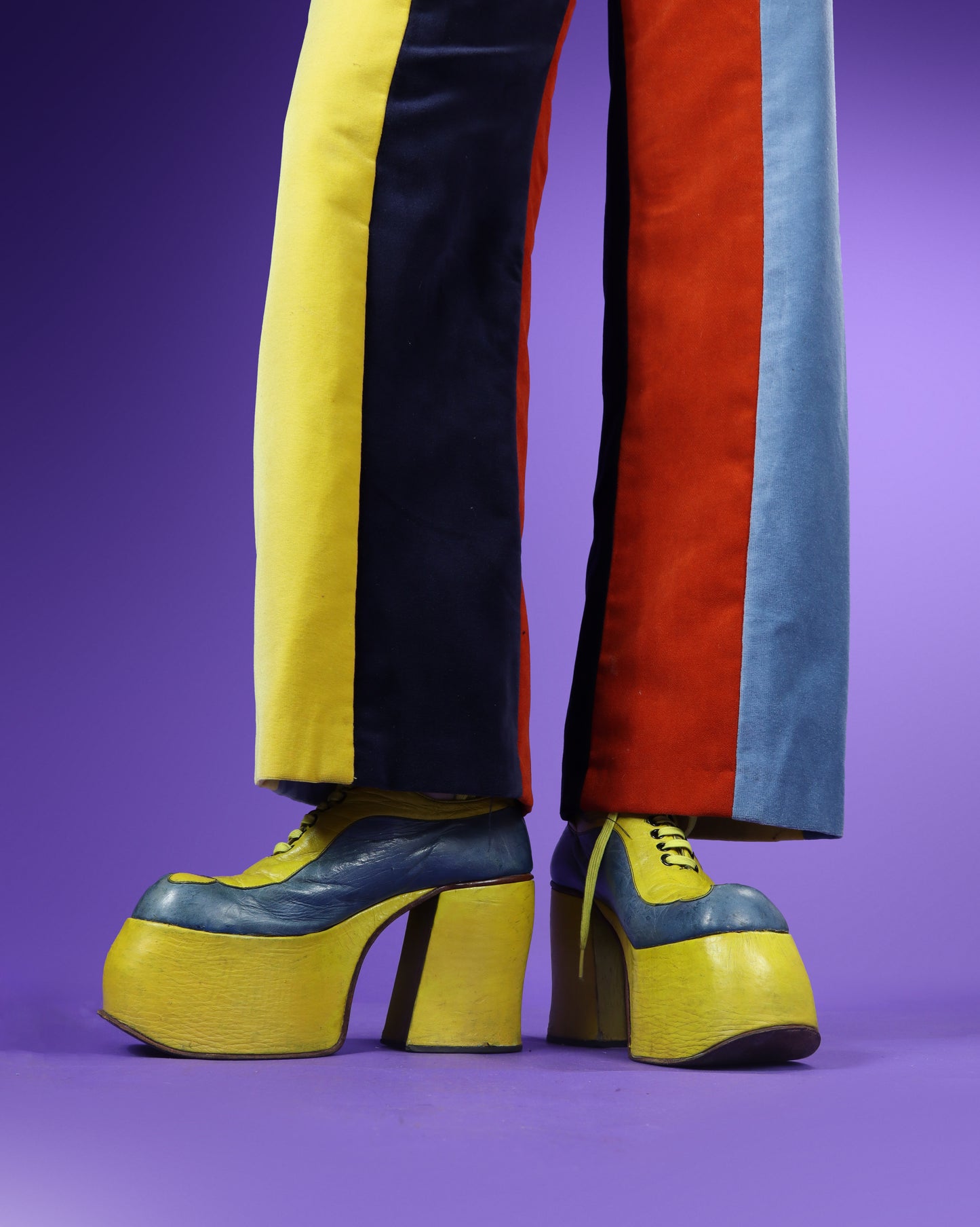 RARE Vintage 1970s Novelty Glam Rock Platform Shoes