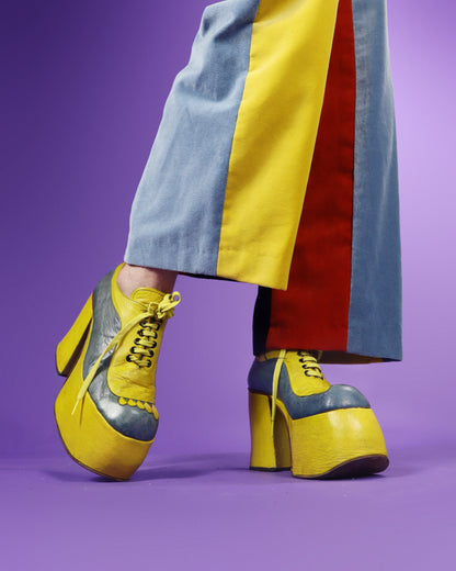 RARE Vintage 1970s Novelty Glam Rock Platform Shoes