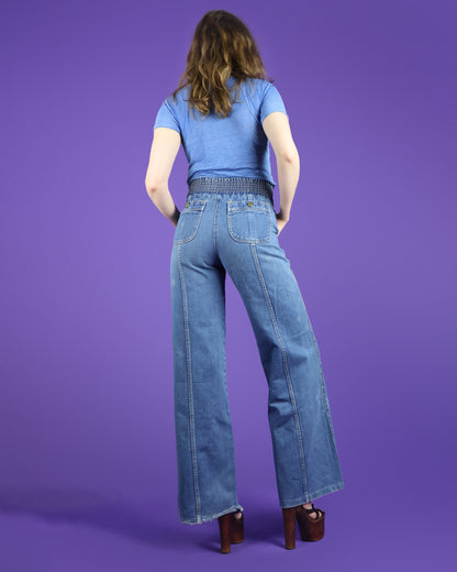Vintage 1970s Denim Flares by Pentimento