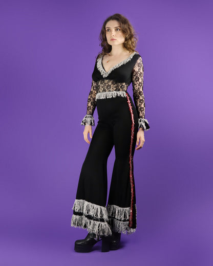 Vintage 1970s Fredericks of Hollywood Space Cowgirl Rodeo Jumpsuit
