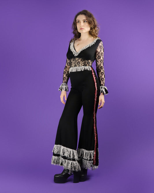 Vintage 1970s Fredericks of Hollywood Space Cowgirl Rodeo Jumpsuit