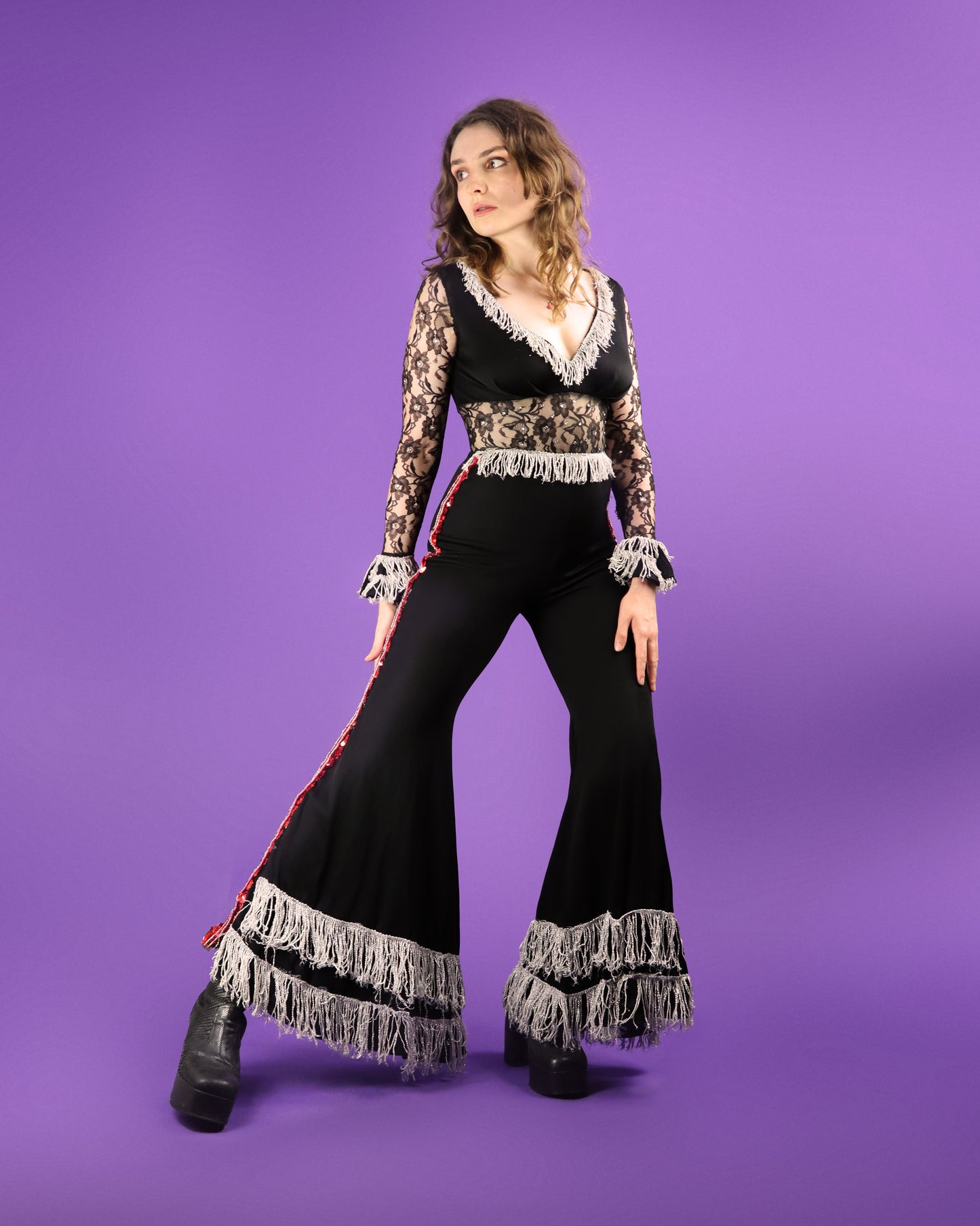 Vintage 1970s Fredericks of Hollywood Space Cowgirl Rodeo Jumpsuit