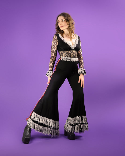 Vintage 1970s Fredericks of Hollywood Space Cowgirl Rodeo Jumpsuit