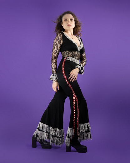 Vintage 1970s Fredericks of Hollywood Space Cowgirl Rodeo Jumpsuit