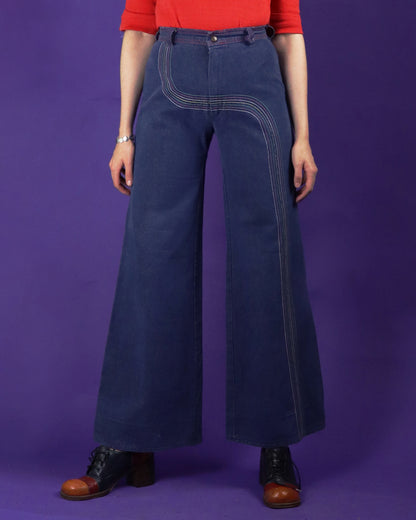 Vintage 1970s Rainbow Denim Flares