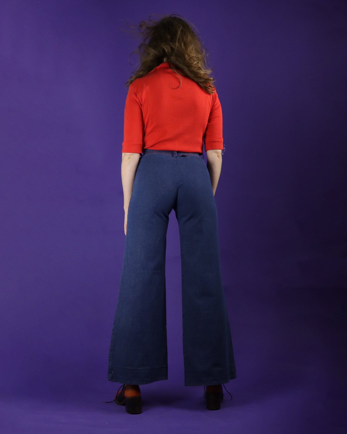 Vintage 1970s Rainbow Denim Flares