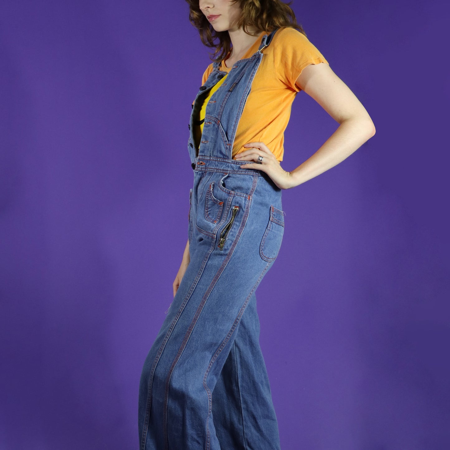 RESERVED Vintage 1970s N'est-ce Pas? Sun Ray Dugarees Overalls