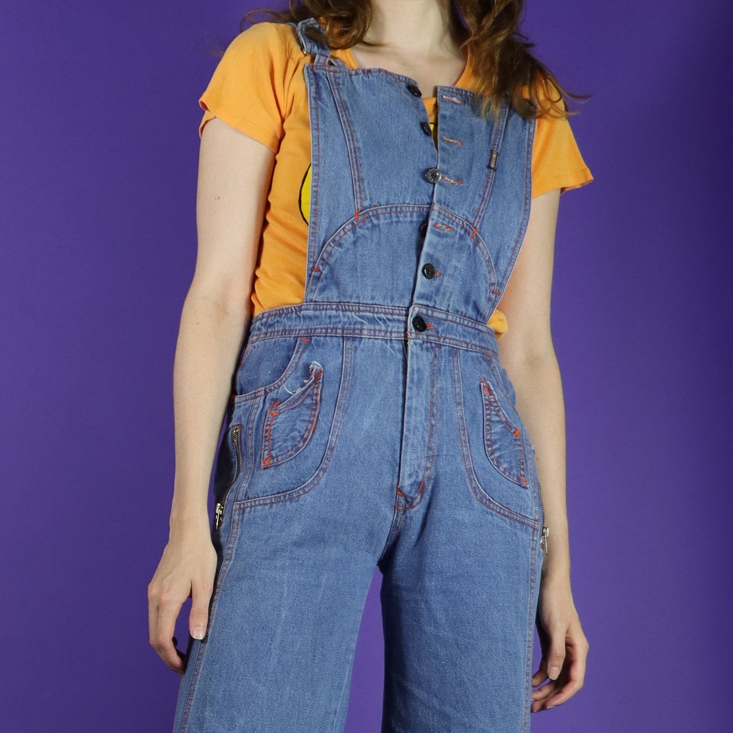 RESERVED Vintage 1970s N'est-ce Pas? Sun Ray Dugarees Overalls