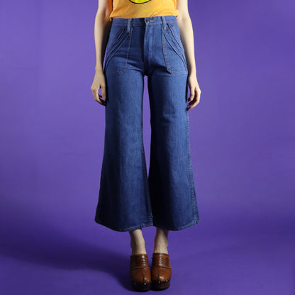 Vintage 1970s Bell bottom Denim Flares