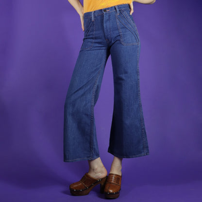 Vintage 1970s Bell bottom Denim Flares