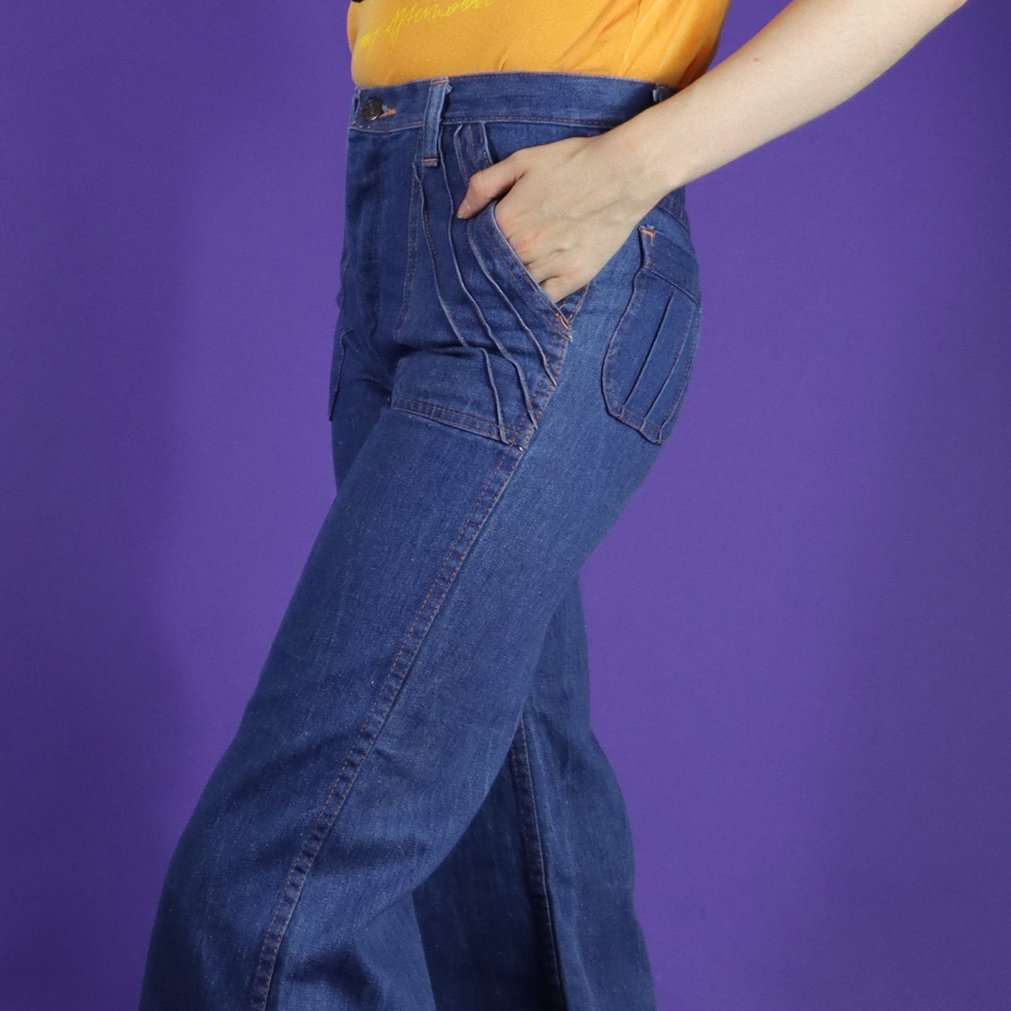 Vintage 1970s Bell bottom Denim Flares