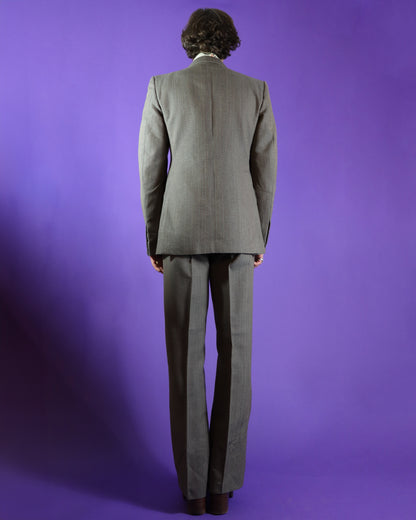 Vintage 1970s Taupe Tailored Suit