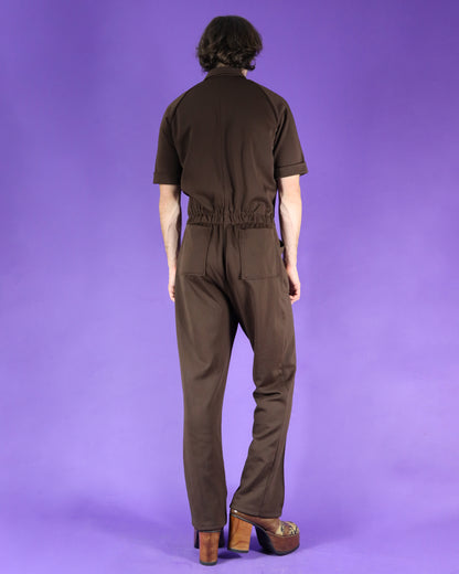 Vintage 1970s Men's Jumpsuit Brown