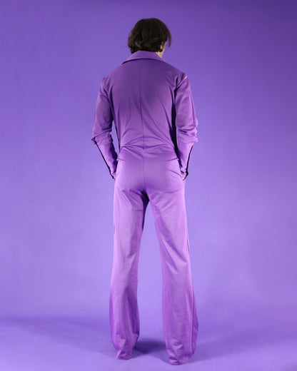 Vintage 1970s Men's Jumpsuit Purple
