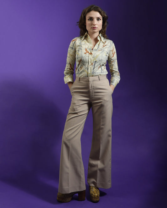 Vintage 1970s Dagger Collar Shirt