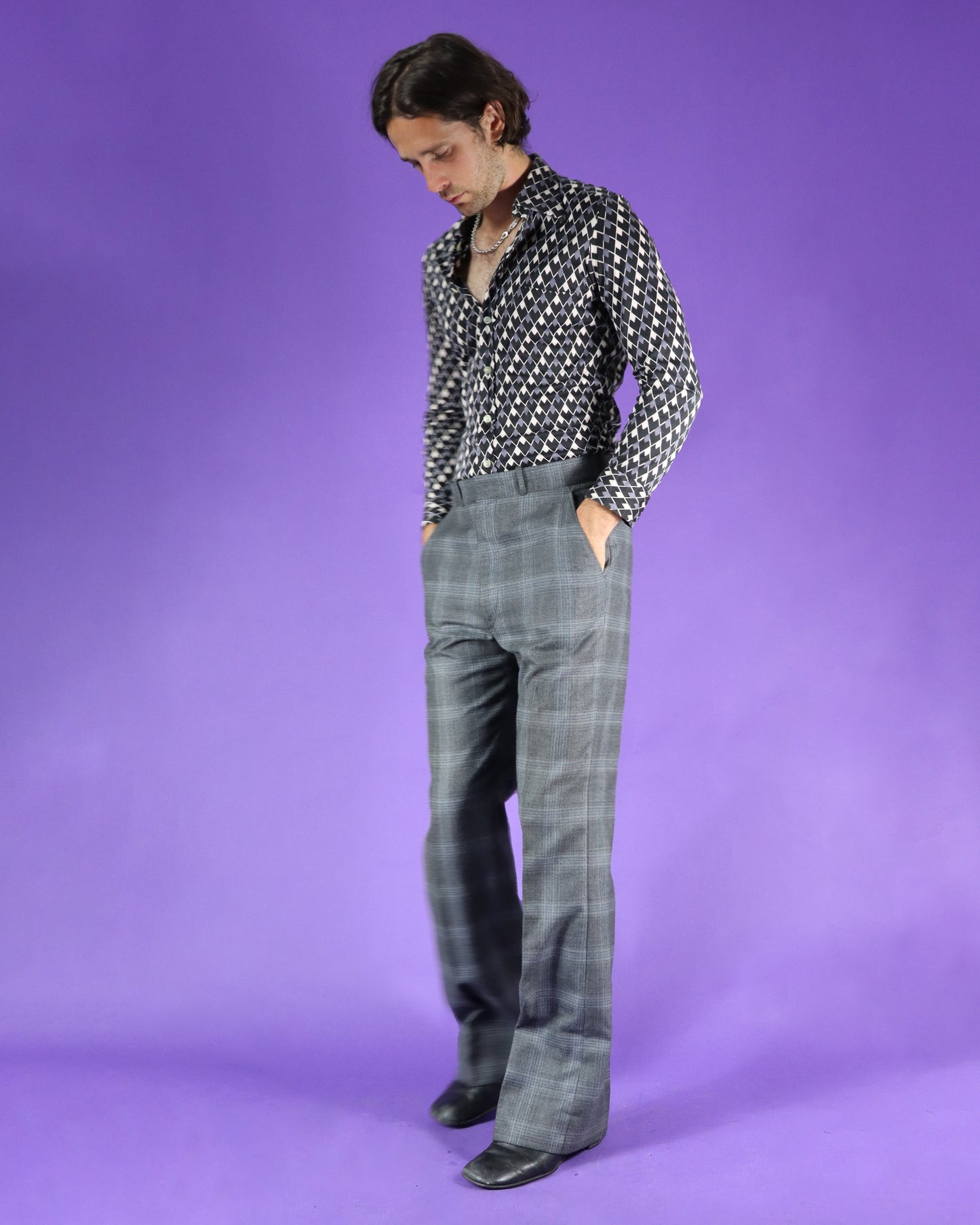Vintage 1970s Plaid Suit