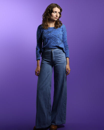 Vintage 1970s Deadstock Denim Mega Flares