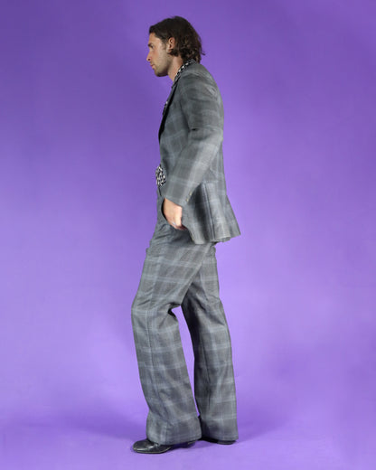 Vintage 1970s Plaid Suit