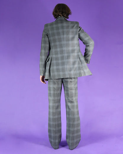 Vintage 1970s Plaid Suit