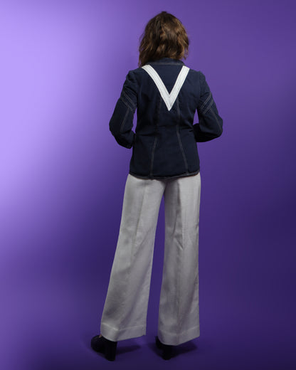 Vintage 1970s Roncelli Chevron Stripe Blazer