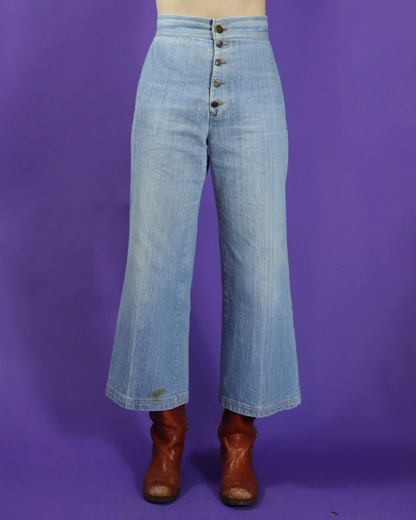 Rare Vintage 1970s Levi's For Gals Orange Tab Denim Safari Suit