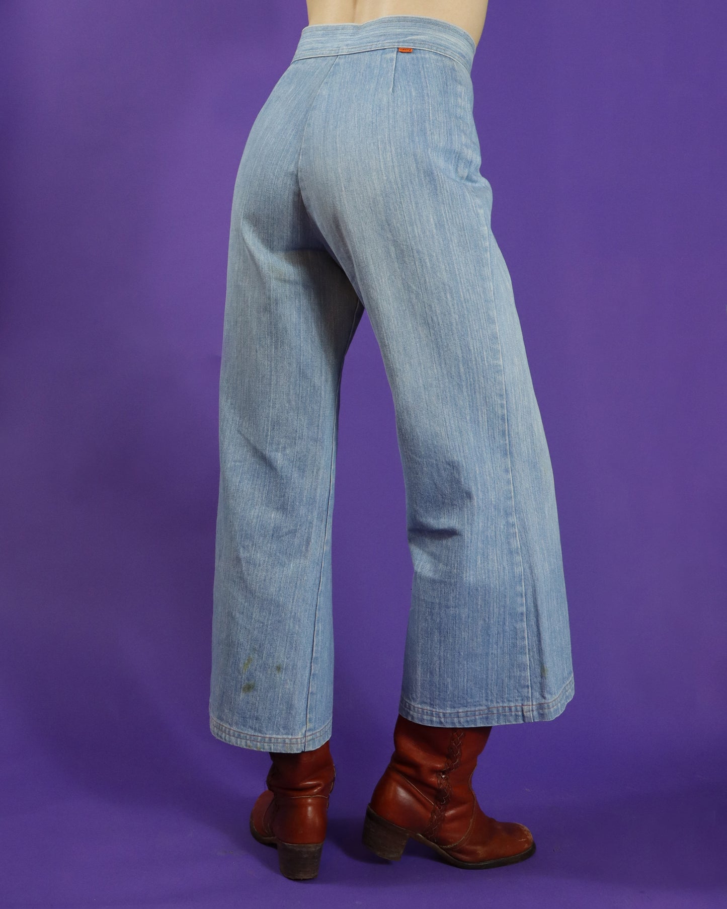 Rare Vintage 1970s Levi's For Gals Orange Tab Denim Safari Suit