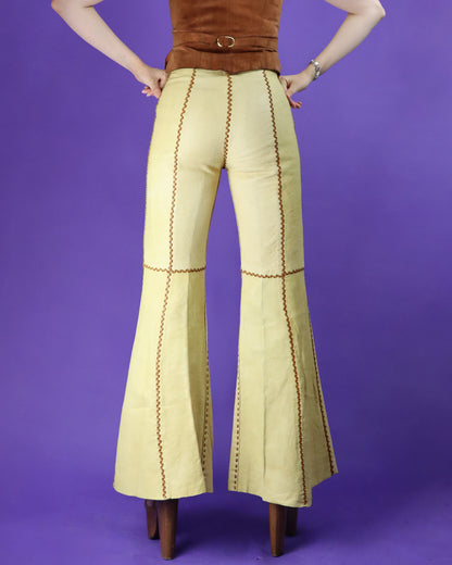 Vintage 1970s North Beach Leather Whipstitch Suit with Kenn Fung Illustration
