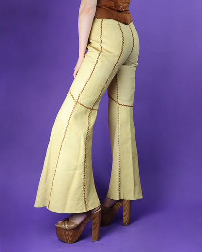 Vintage 1970s North Beach Leather Whipstitch Suit with Kenn Fung Illustration