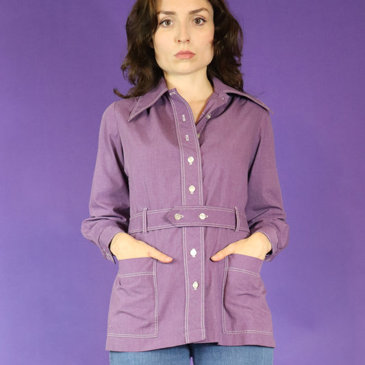 Vintage 1970s Purple Safari shirt