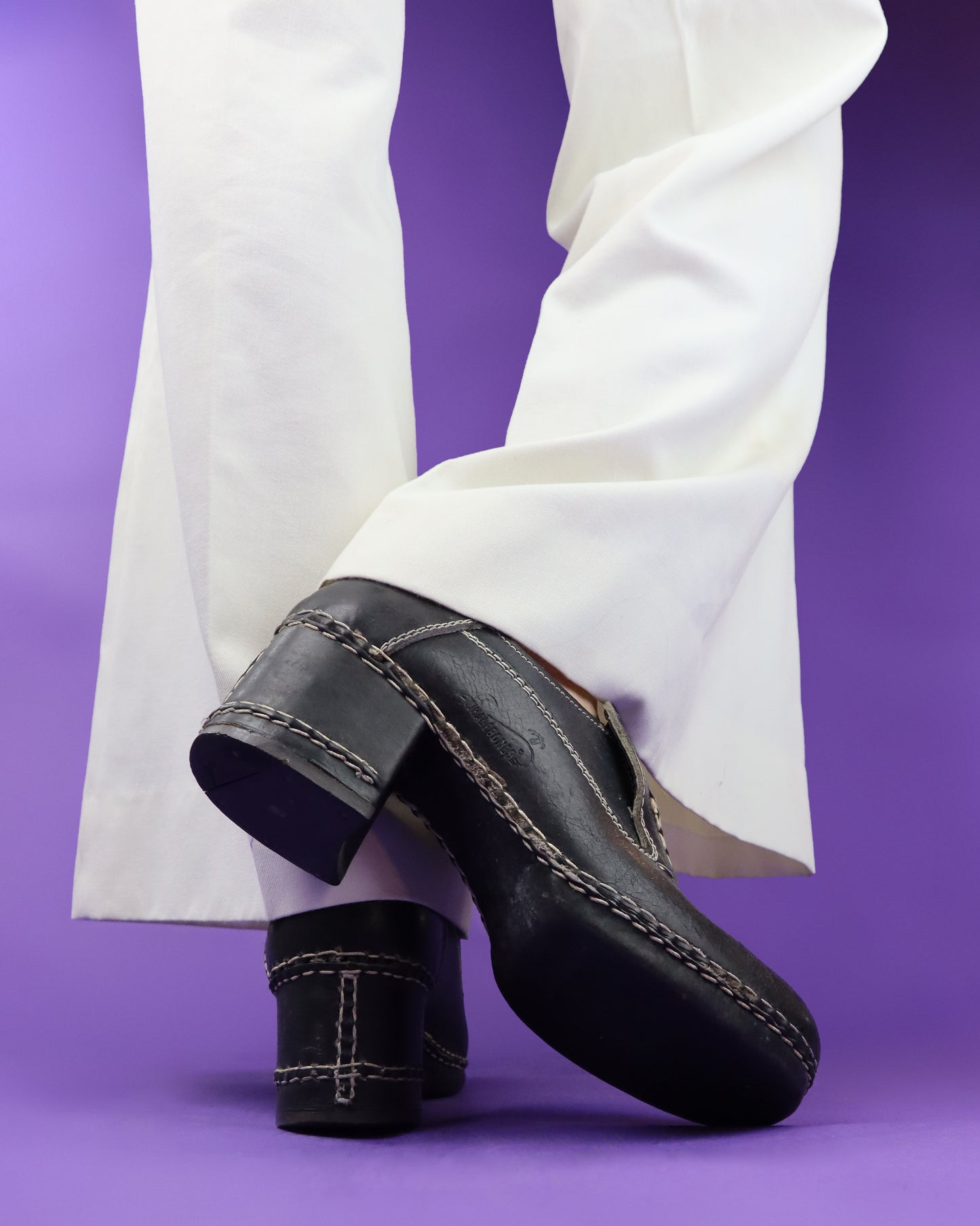 Vintage 1970s Deadstock El Padrino Whalebone Platform Shoes