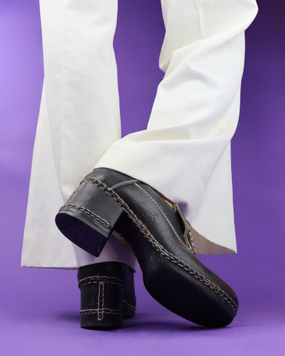 Vintage 1970s Deadstock El Padrino Whalebone Platform Shoes