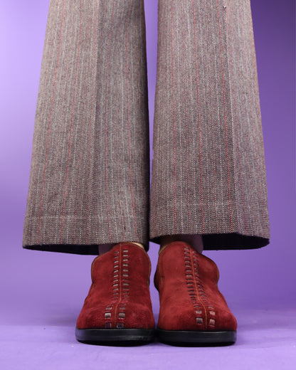 Vintage 1970s El Padrino Spanish Suede Mules DEADSTOCK
