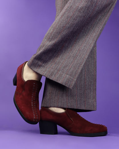 Vintage 1970s El Padrino Spanish Suede Mules DEADSTOCK