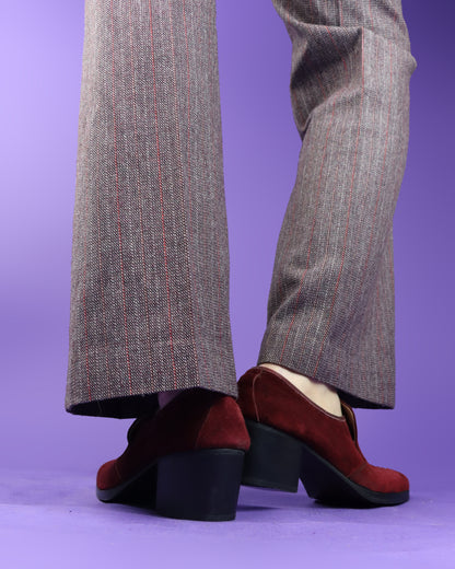 Vintage 1970s El Padrino Spanish Suede Mules DEADSTOCK