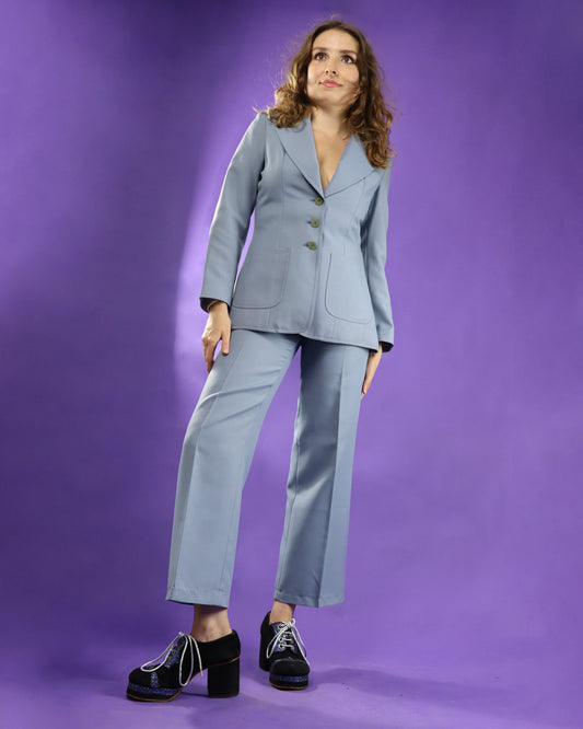 Vintage 1970s Blue Suit Set