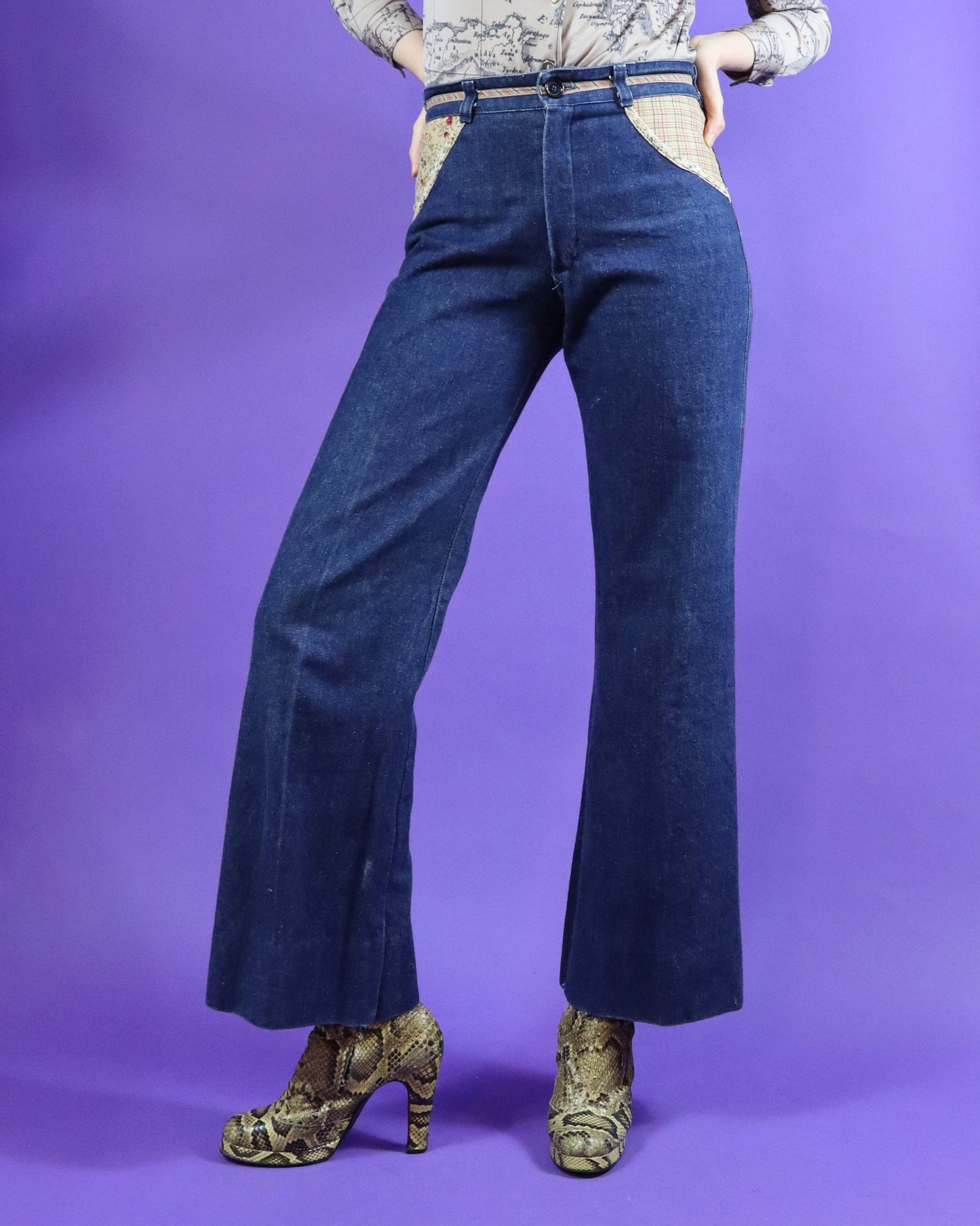 Vintage 1970s French Dressing Denim Suit