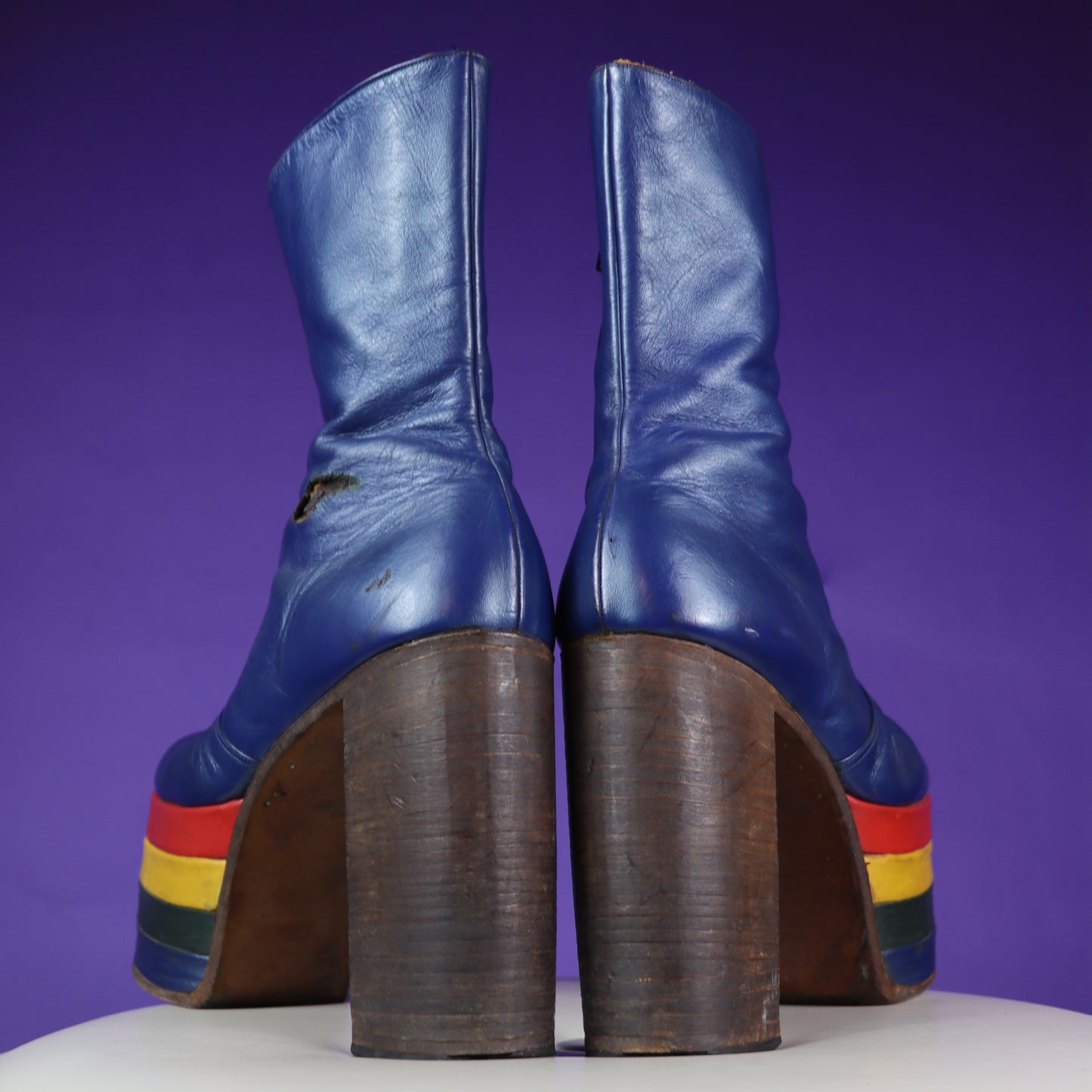 ULTIMATE Vintage 1970s Rainbow Stacks Platform Boots