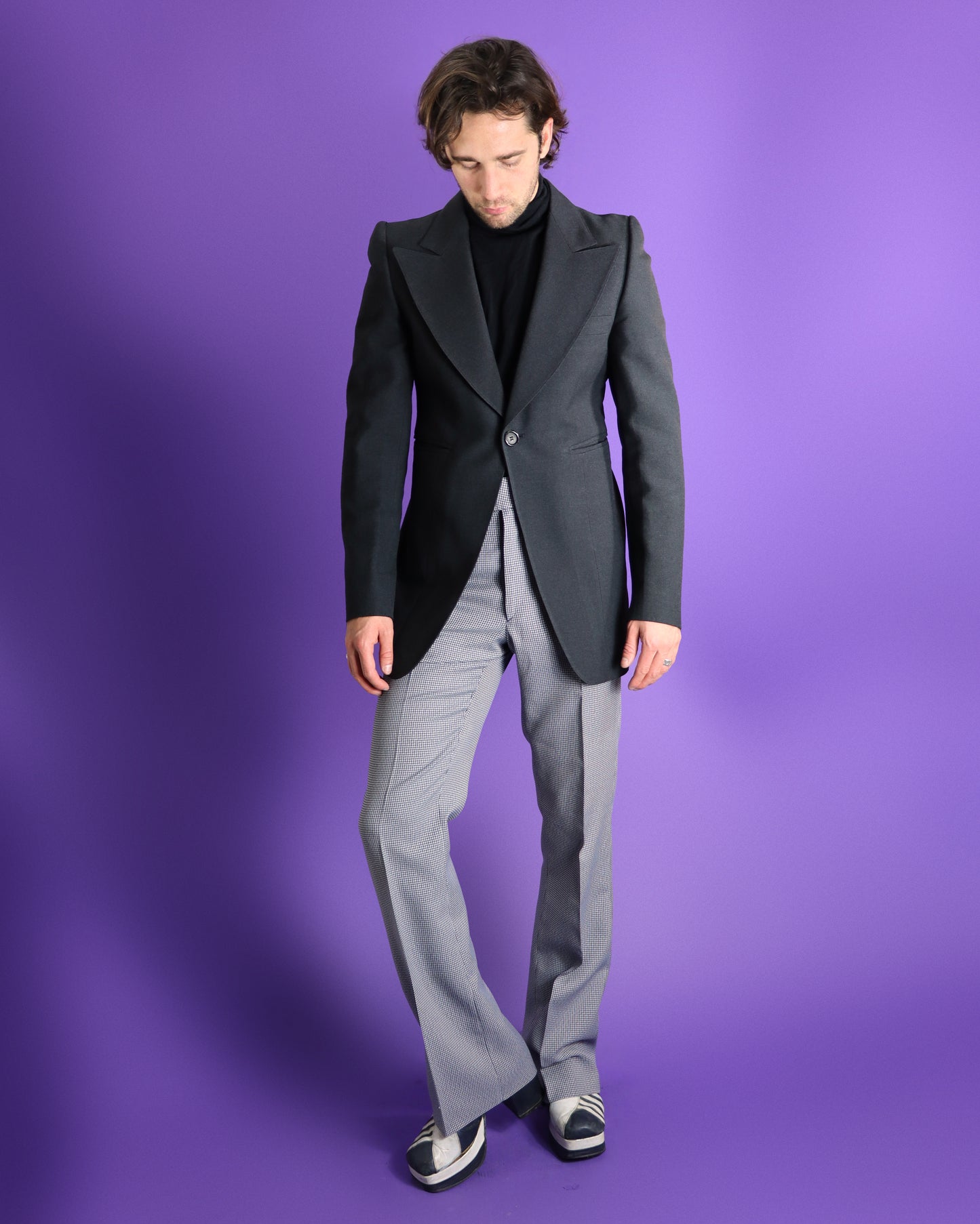 Vintage 1970s Charcoal Blazer