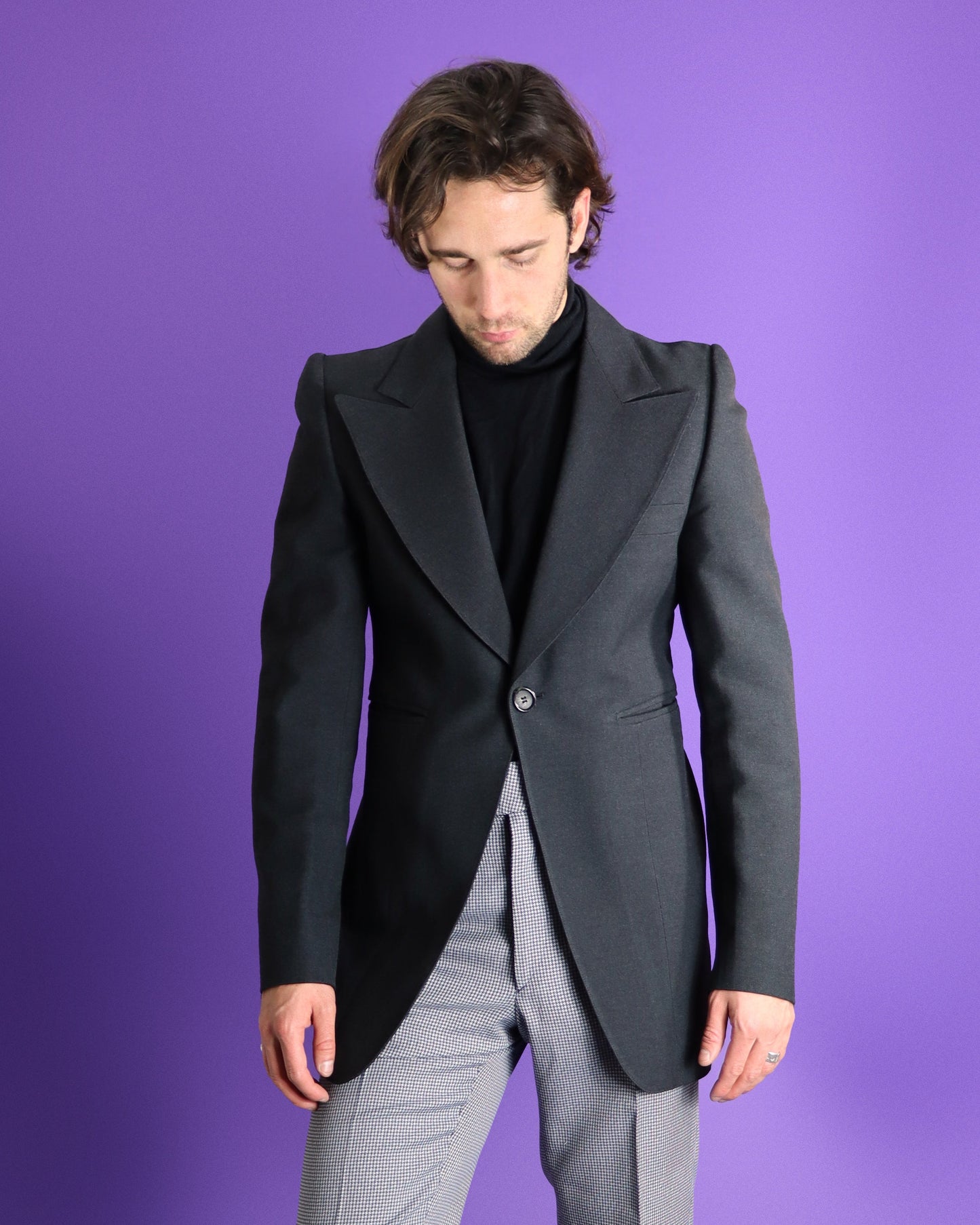 Vintage 1970s Charcoal Blazer