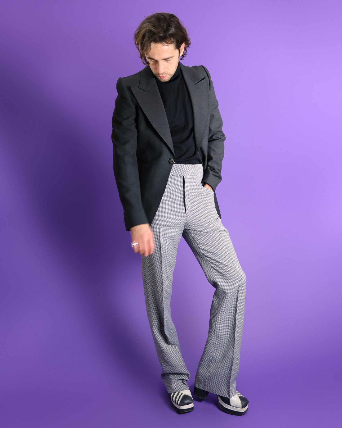 Vintage 1970s Charcoal Blazer