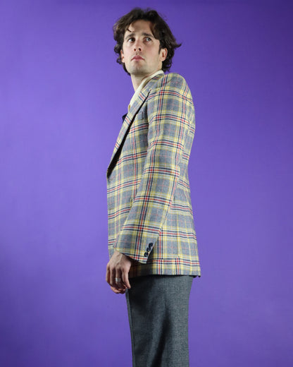 Vintage 1970s Plaid Blazer