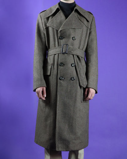 Vintage 1970s Woollen Trench Coat