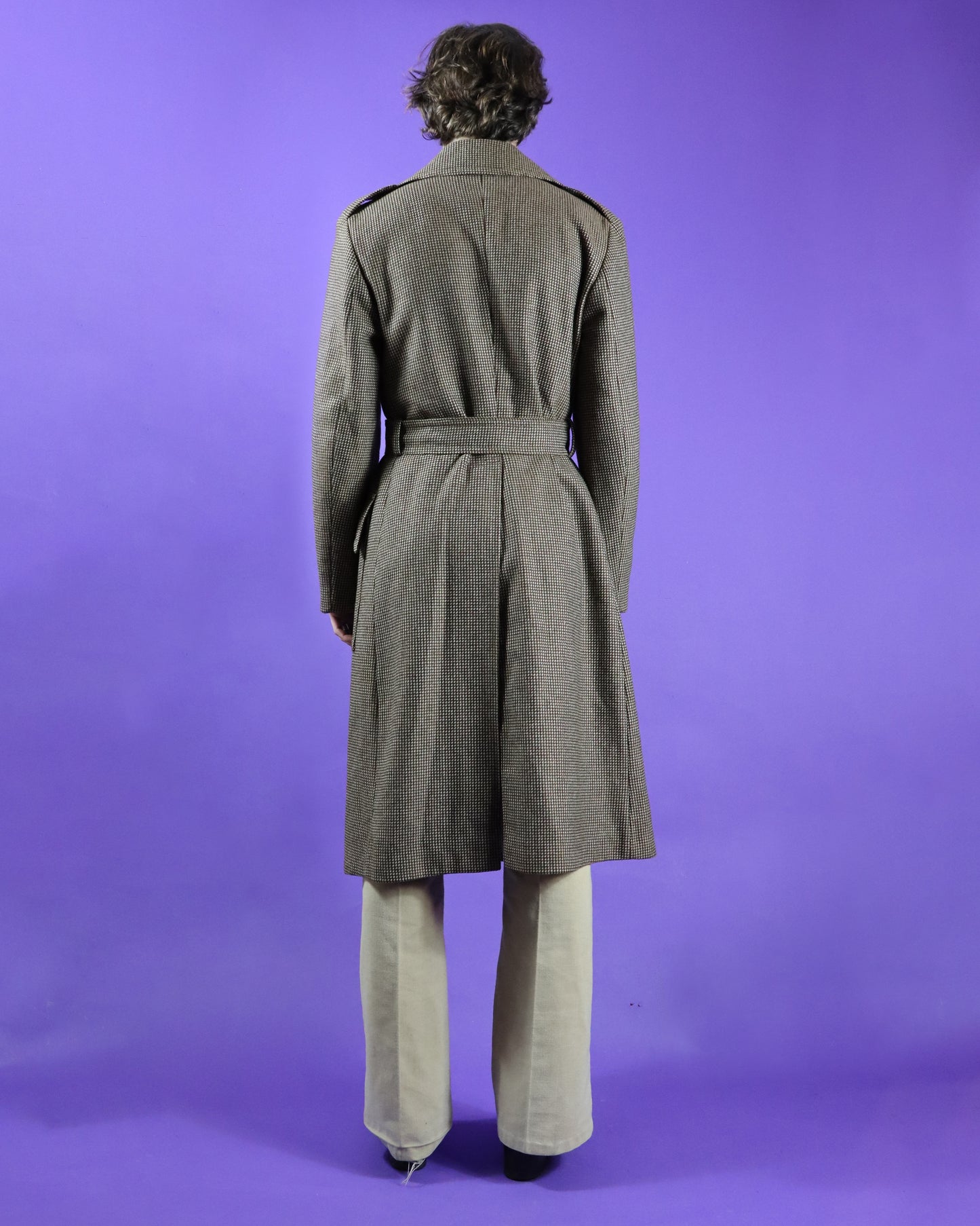 Vintage 1970s Woollen Trench Coat